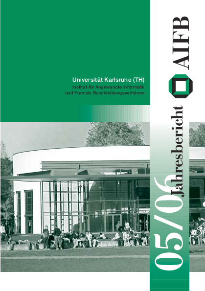Kit Institut Für Angewandte Informatik Und Formale Beschreibungsverfahren Aifb (PDF) AIFB Jahresbericht. Institut für Angewandte Informatik und