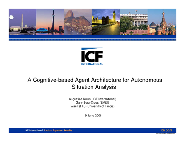 (PDF) A cognitive-based agent architecture for autonomous situation ...