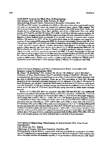 (PDF) RFLP analysis fo HLA class II phenotyping