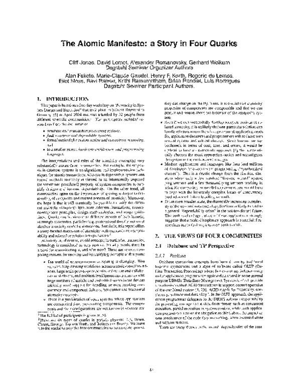 (PDF) The atomic manifesto