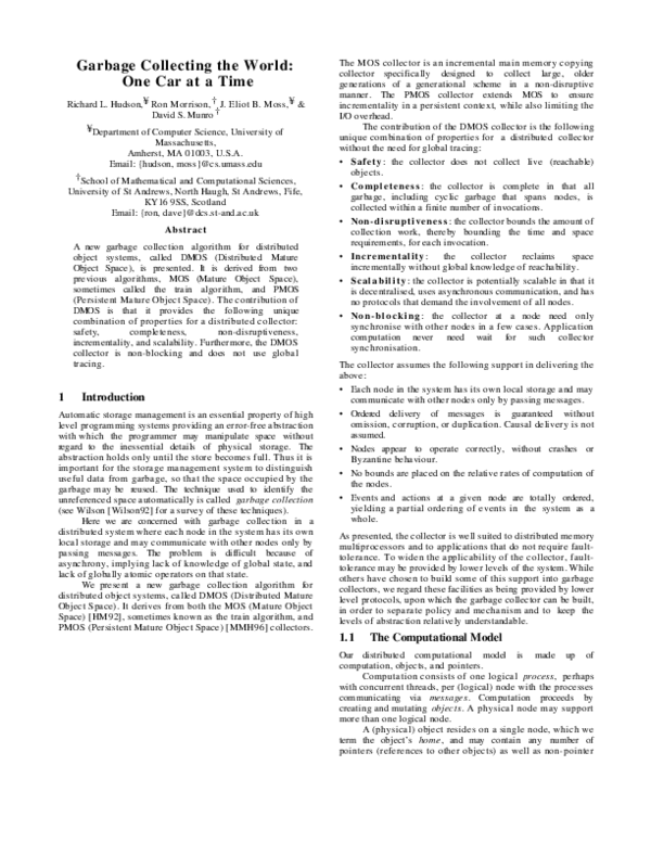 (PDF) Garbage collecting the world Eliot Moss Academia.edu