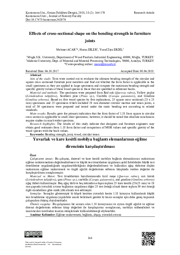 (PDF) Effects of cross-sectional shape on the bending strength in ...