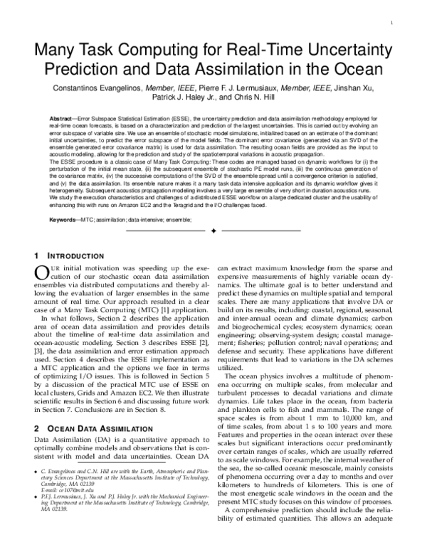 (PDF) Many Task Computing for Real-Time Uncertainty Prediction and Data ...