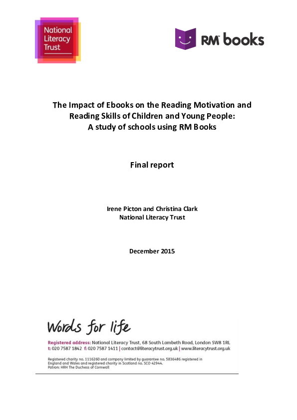 (PDF) The Impact of Ebooks on the Reading Motivation and Reading Skills ...
