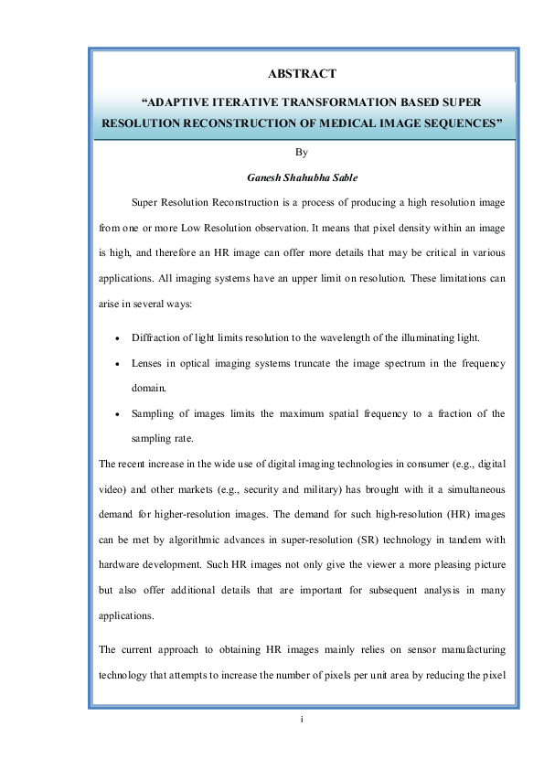 (PDF) Adaptive iterative transformation based super resolution ...
