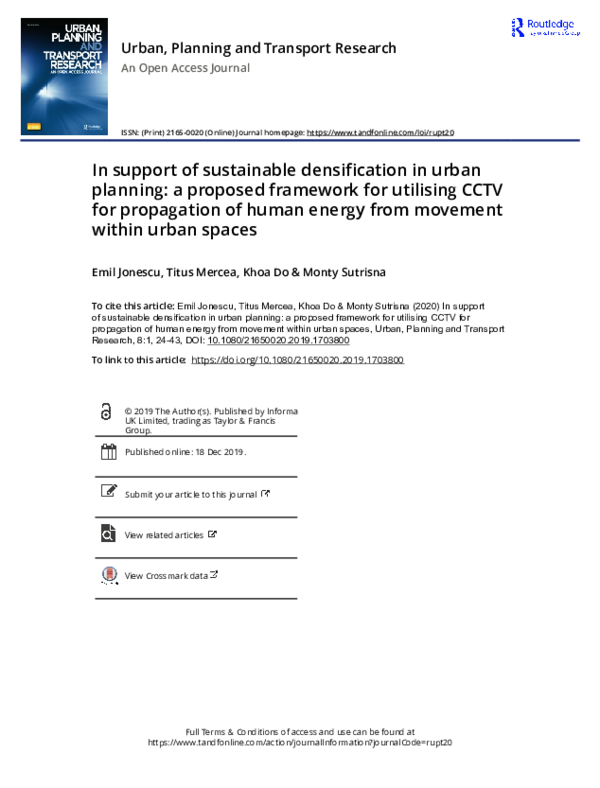 (PDF) In support of sustainable densification in urban planning: a ...