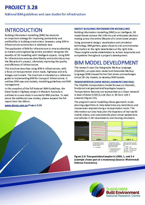 (PDF) National BIM guidelines and case studies for infrastructure ...