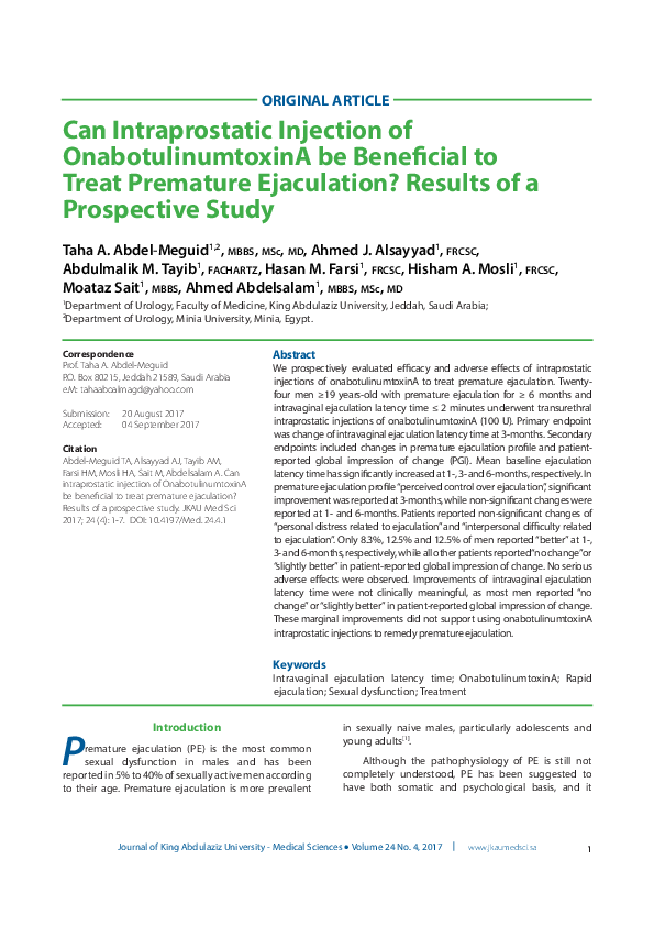 (PDF) Can Intraprostatic Injection of OnabotulinumtoxinA be Benefi cial ...