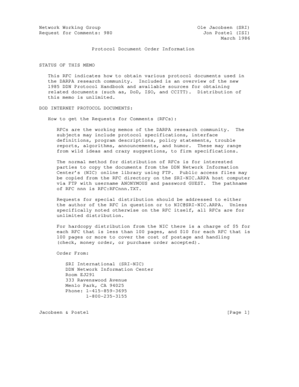 (PDF) Protocol document order information
