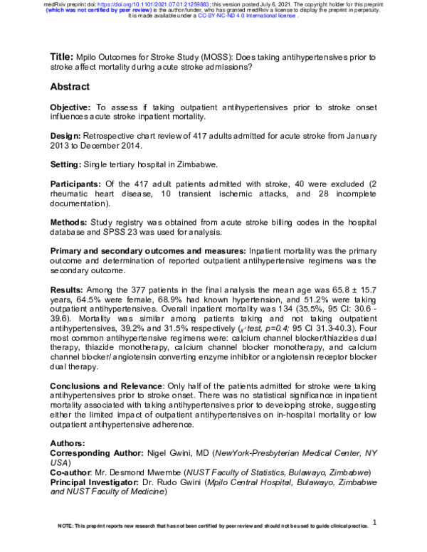 (PDF) Short and Longterm Patient Satisfaction and Complications in