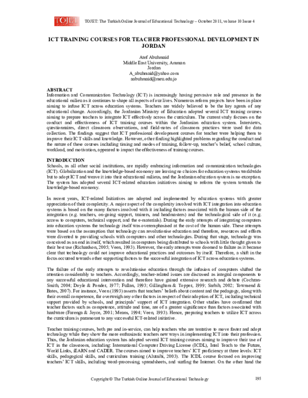 (PDF) For Teacher Professional Development