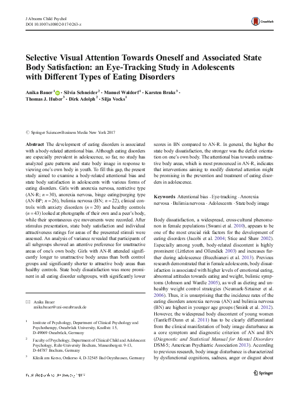 (PDF) Selective Visual Attention Towards Oneself and Associated State ...