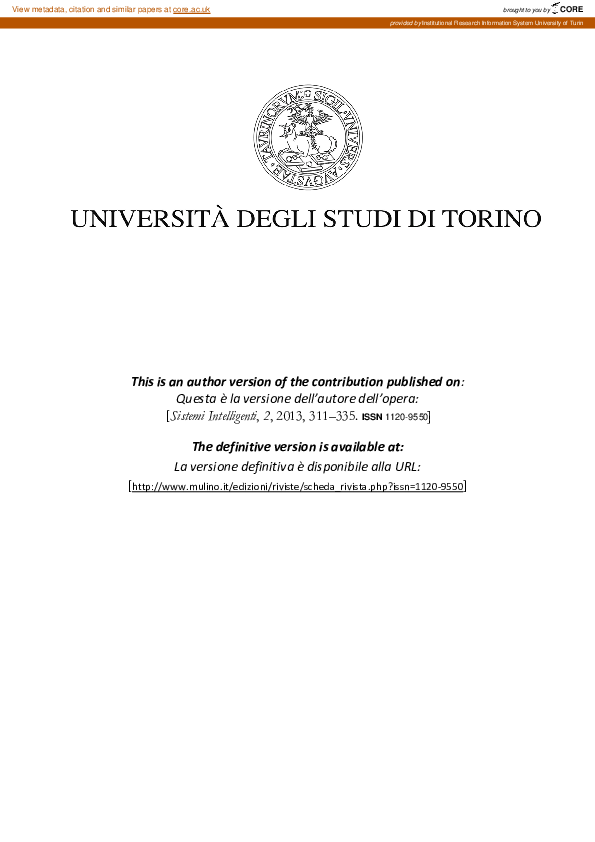  PDF La Validit Incrementale Della Psico criminologia E Delle 