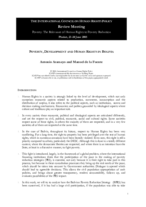 (PDF) 1 THE INTERNATIONAL COUNCIL ON HUMAN RIGHTS POLICY Review Meeting ...