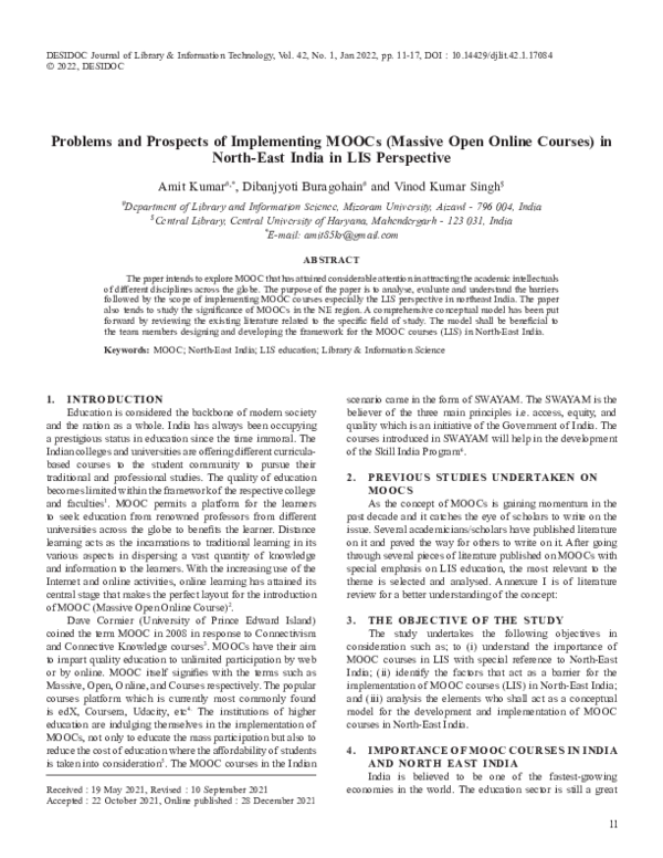 (PDF) Problems and Prospects of Implementing MOOCs Massive Open Online ...