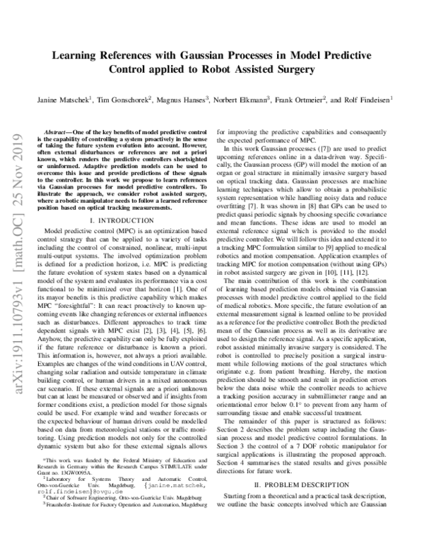 (PDF) Learning References with Gaussian Processes in Model Predictive ...