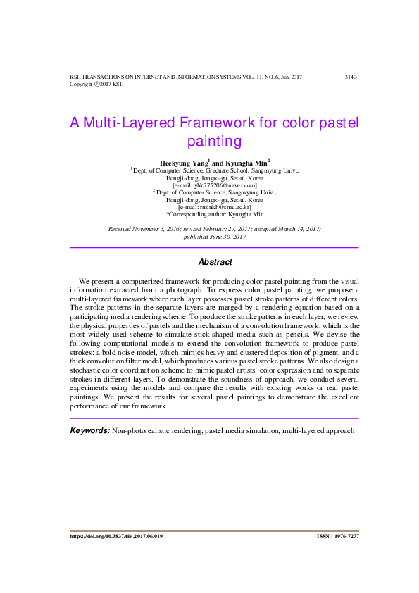 (PDF) A Multi-Layered Framework for color pastel painting | Heekyung ...