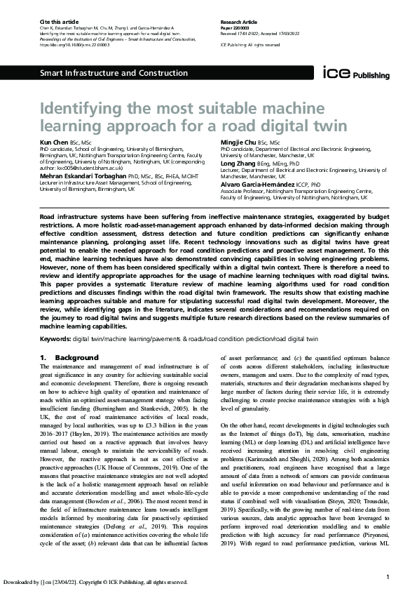 (PDF) Identifying the most suitable machine learning approach for a ...