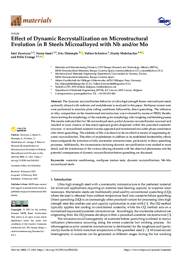 (PDF) Effect of Dynamic Recrystallization on Microstructural Evolution ...