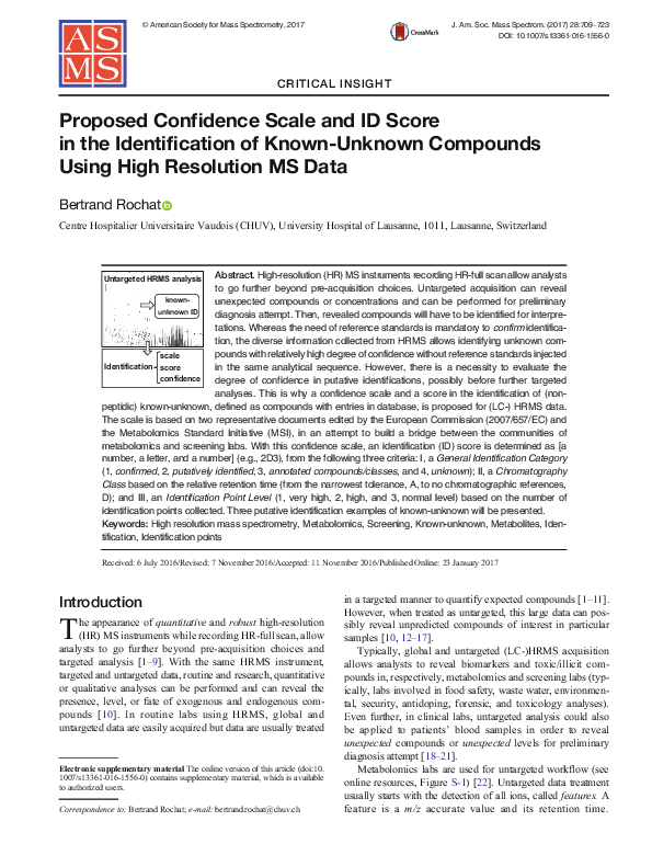 (PDF) Proposed Confidence Scale and ID Score in the Identification of ...