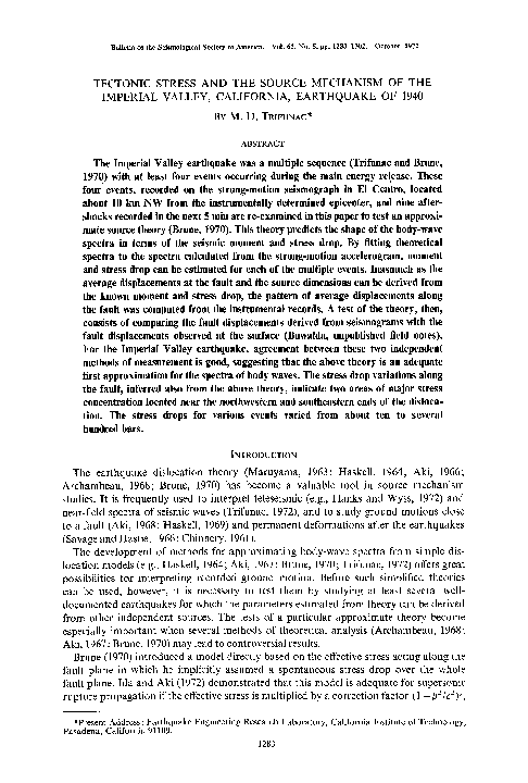 (PDF) Tectonic stress and the source mechanism of the Imperial Valley ...