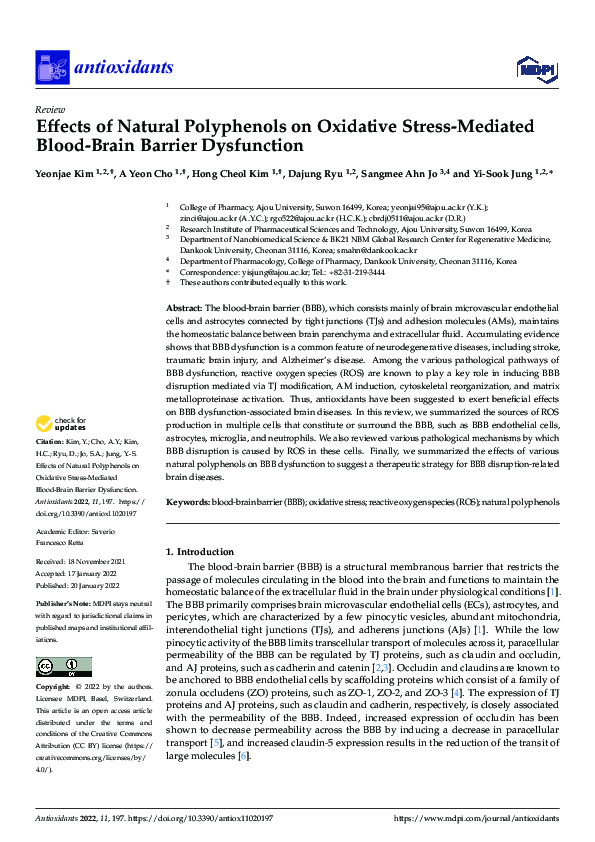 (PDF) Effects of Natural Polyphenols on Oxidative Stress-Mediated Blood ...