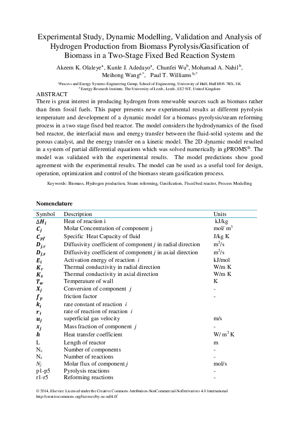 (PDF) Experimental study, dynamic modelling, validation and analysis of ...