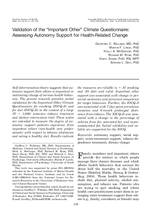 (PDF) Validation of the 