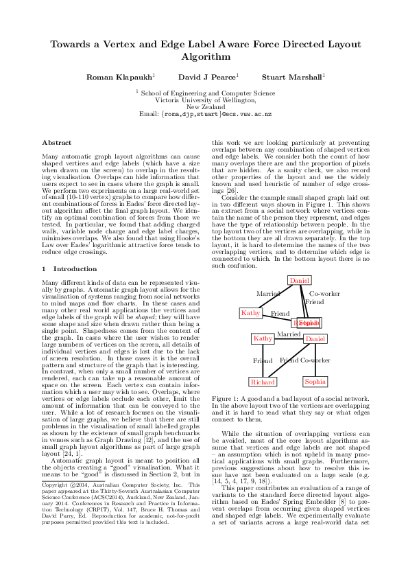 (PDF) Towards a vertex and edge label aware force directed layout algorithm