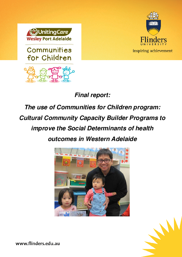 (PDF) Communities for Children Final Report: The use of Communities for ...