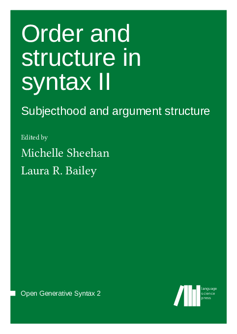 PDF) Order and structure in syntax I Word order and syntactic structure
