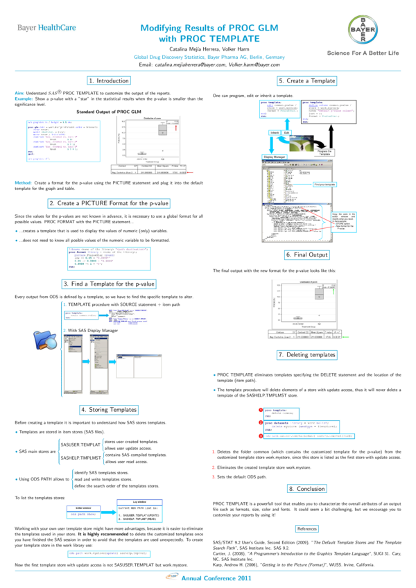 (PDF) Modifying Results of PROC GLM with PROC TEMPLATE