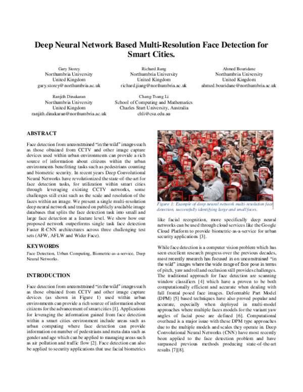 (PDF) Deep neural network based multi-resolution face detection for ...