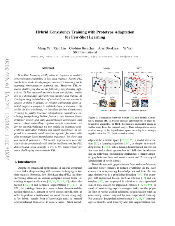 (PDF) Hybrid Consistency Training with Prototype Adaptation for Few ...