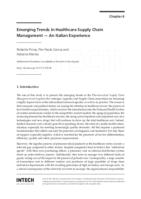 (PDF) Emerging Trends in Healthcare Supply Chain Management — An ...