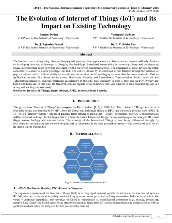 (PDF) The Evolution of Internet Of Things (IOT) And Its Impact on ...