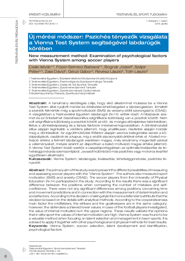 (PDF) New measurement method: Examination of psychological factors with ...