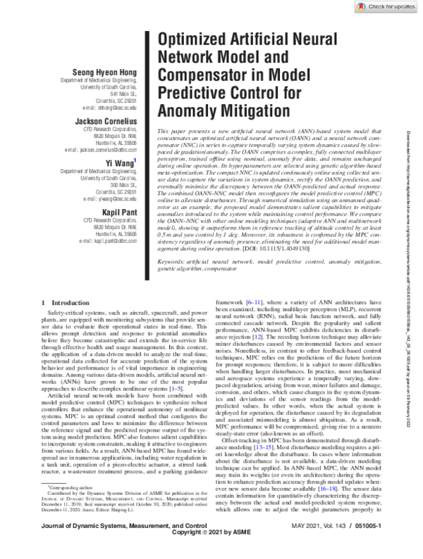 (PDF) Optimized Artificial Neural Network Model and Compensator in ...