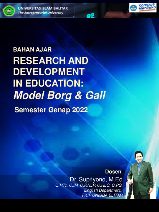(PDF) BAHAN AJAR: Research and Development Model Borg and Gall