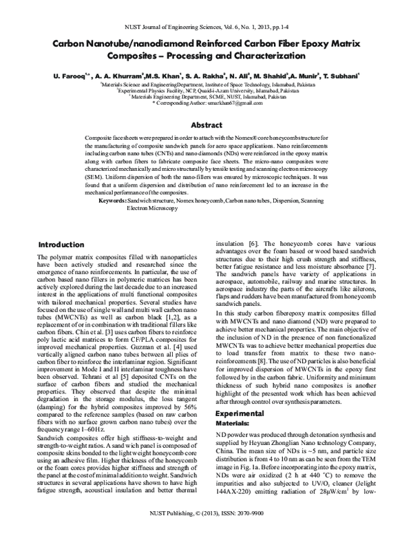 (PDF) Carbon Nanotube/nanodiamond Reinforced Carbon Fiber Epoxy Matrix ...