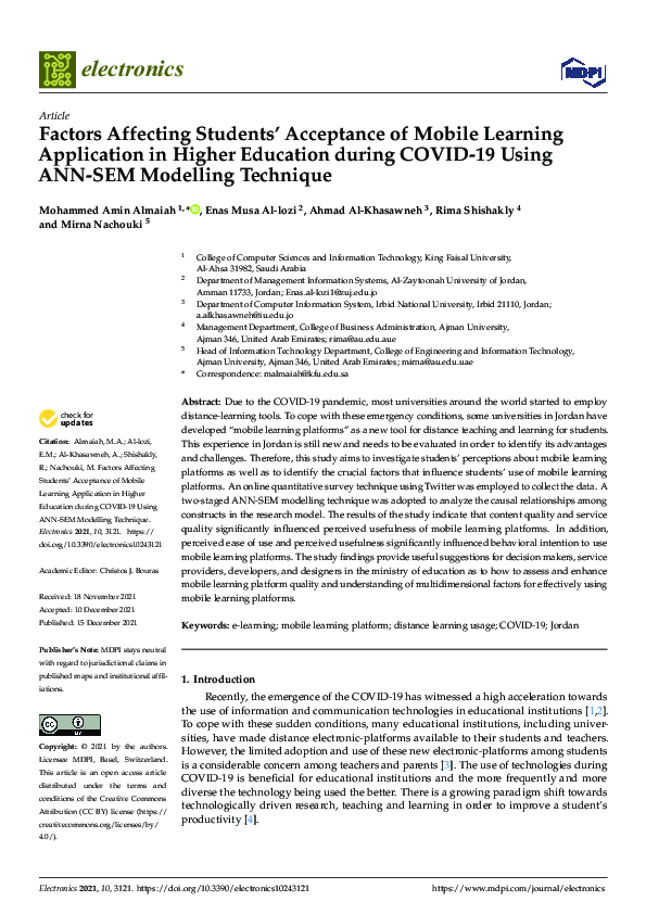 (PDF) Factors Affecting Students’ Acceptance of Mobile Learning ...