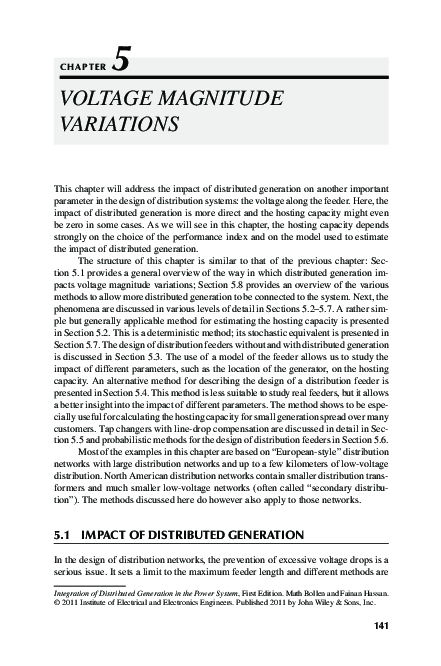(PDF) Integration of Distributed Generation in the Power System