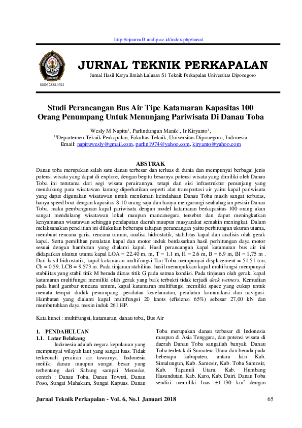 Jurnal Bisnis Pariwisata: Mengurai Dinamika Industri Transportasi Wisata di Indonesia