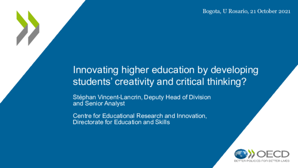 (PDF) Innovating higher education by developing students' creativity ...