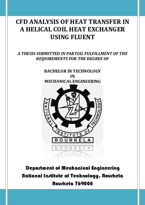 (PDF) CFD analysis of heat transfer in a helical coil heat exchanger ...