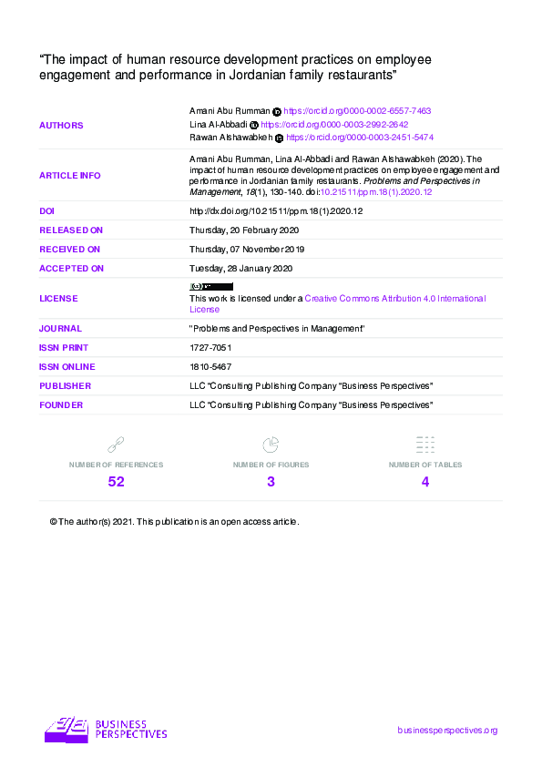 (PDF) “The impact of human resource development practices on employee ...