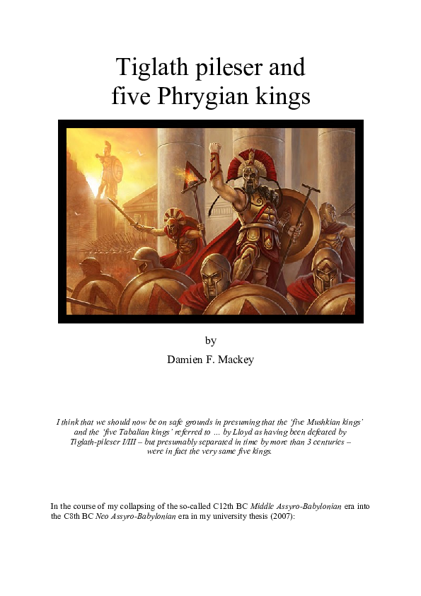 (DOC) Tiglath pileser and five Phrygian kings