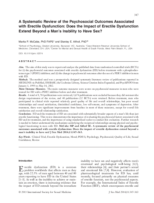 (PDF) A Systematic Review of the Psychosocial Outcomes Associated with ...