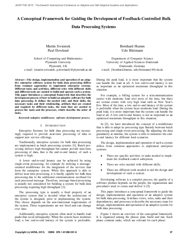 (PDF) A Conceptual Framework for Guiding the Development of Feedback ...