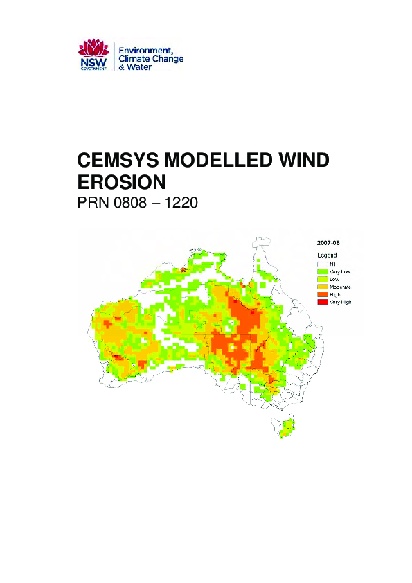 (PDF) CEMSYS modelled wind erosion